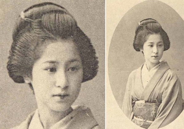 昔の日本女性のブロマイド