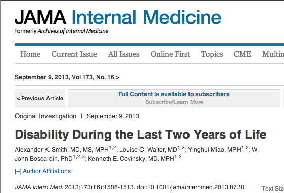 JAMA_Network___JAMA_Internal_Medicine___Disability_During_the_Last_Two_Years_of_Life_と_ほくろ占い_-_Google_検索