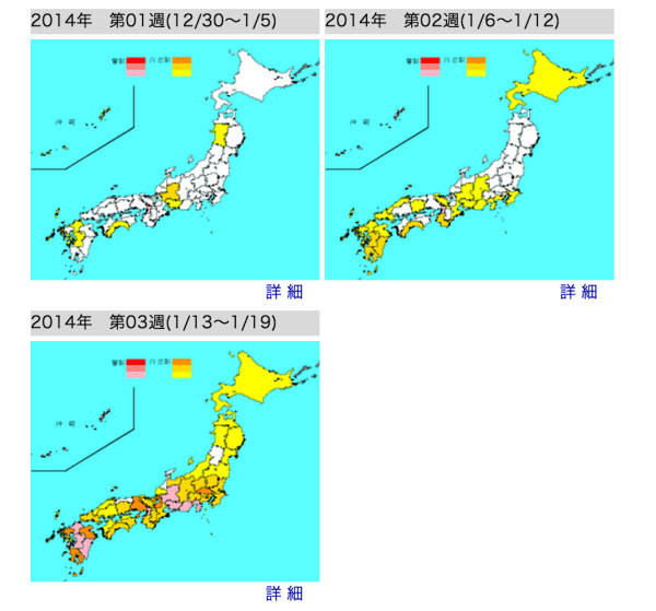 新型インフルエンザと呼ばれたN1H1インフルエンザの流行状況