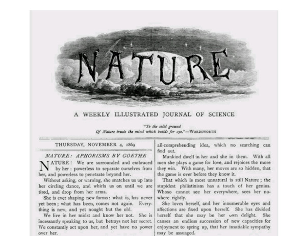 1869年11月に創刊されたNature