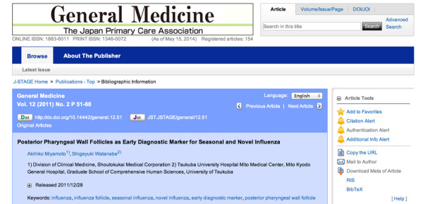 Posterior_Pharyngeal_Wall_Follicles_as_Early_Diagnostic_Marker_for_Seasonal_and_Novel_Influenza