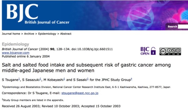 British_Journal_of_Cancer_-_Abstract_of_article__Salt_and_salted_food_intake_and_subsequent_risk_of_gastric_cancer_among_middle-aged_Japanese_men_and_women