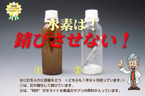 「釘が錆びないから抗酸化作用がある」ってサプリの実験⋯効果の証明になってないじゃん❗