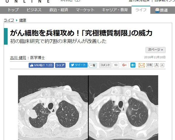 がん免疫栄養ケトン食療法、なんだか怪しげな雰囲気が⋯。