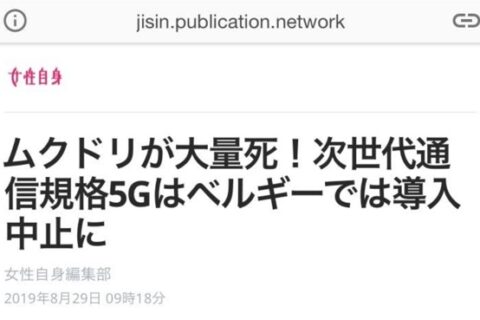 「次世代通信規格5Gでムクドリが大量死❗」ってデマを後押ししたトンデモさんへ。