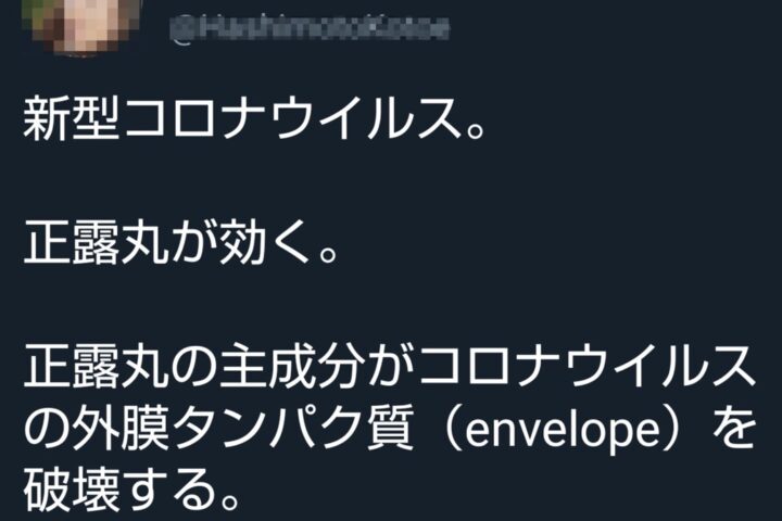 トンデモさん、3連発。新型コロナ騒動のどさくさに紛れて登場❗
