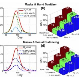 ソーシャルディスタンスの効果を示す興味深い論文