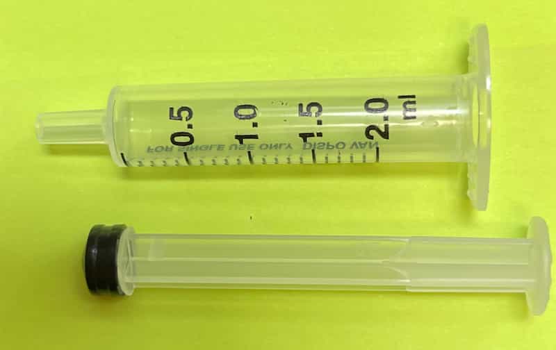  個別接種用のシリンジ（注射器）